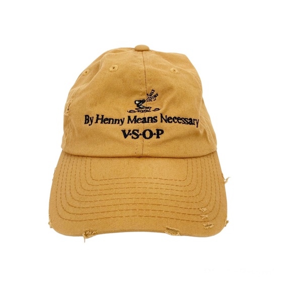 Field Grade Distressed Dad Hat “By Henny Means Necessary VSOP” - Picture 10 of 10